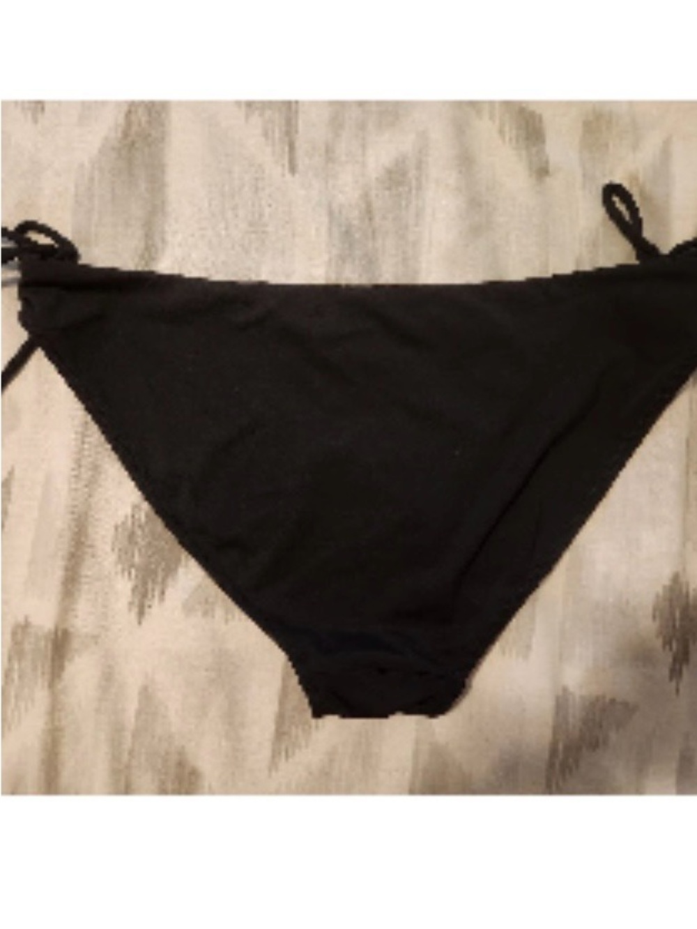 Athleta Classic Black Tie-Side Bikini Bottoms Large good condition